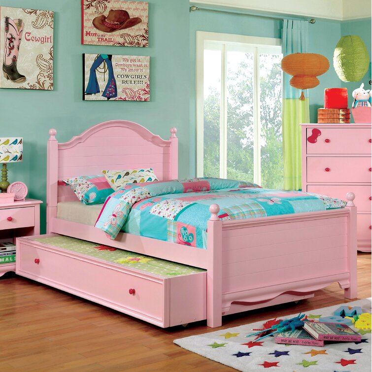 Kids full shop bed with trundle